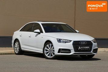 Audi A4, 2017 р., Бензин, 139 тис. км, Седан, Білий, Київ AT-10417451 фото