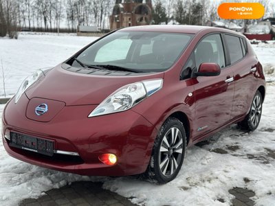 Nissan Leaf, 2015, Електро, 91 тис. км, Хетчбек, Червоний, Львів 7601 фото