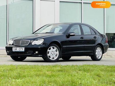 Mercedes-Benz C-Class, 2006, Бензин, 1.8 л., 199 тис. км, Седан, Чорний, Київ 34441 фото