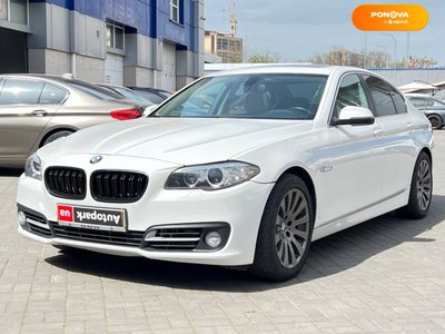BMW 5 Series, 2015, Бензин, 2 л., 175 тис. км, Седан, Білий, Одеса 37122 фото