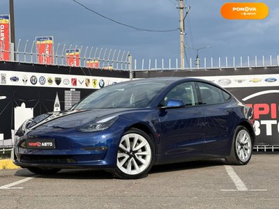 Tesla Model 3, 2022, Електро, 144 тыс. км, Седан, Синий, Киев 49029 фото
