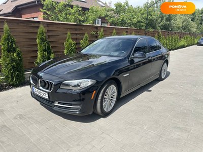 BMW 5 Series, 2014, Бензин, 3 л., 195 тис. км, Седан, Чорний, Черкаси Cars-Pr-68549 фото