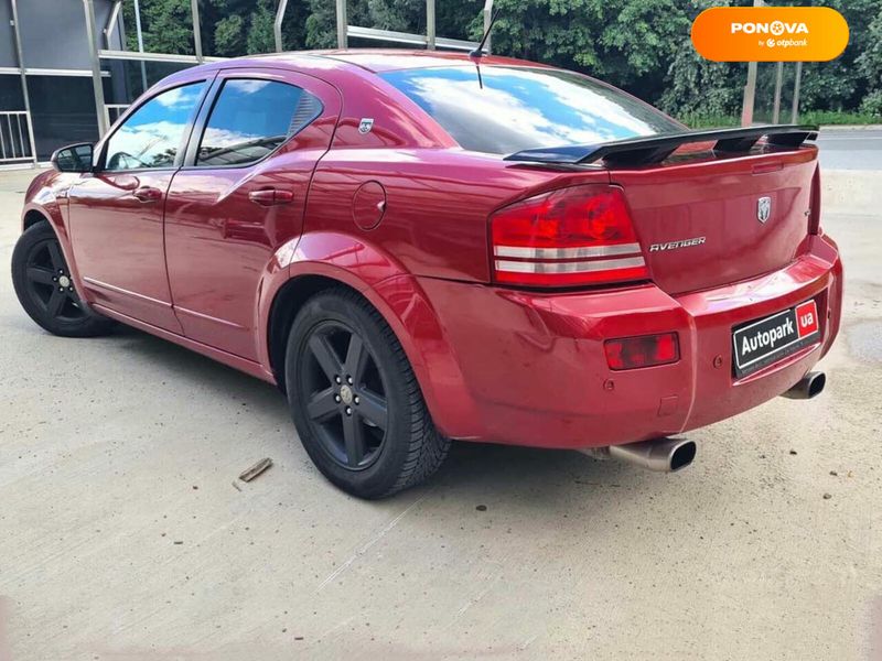 Dodge Avenger, 2008, Газ пропан-бутан / Бензин, 2.4 л., 198 тыс. км, Седан, Красный, Киев 112325 фото