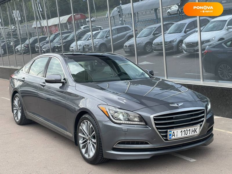 Hyundai Genesis, 2015, Бензин, 3.78 л., 143 тис. км, Седан, Сірий, Київ 48068 фото