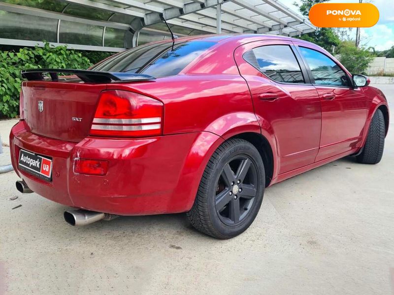 Dodge Avenger, 2008, Газ пропан-бутан / Бензин, 2.4 л., 198 тис. км, Седан, Червоний, Київ 112325 фото