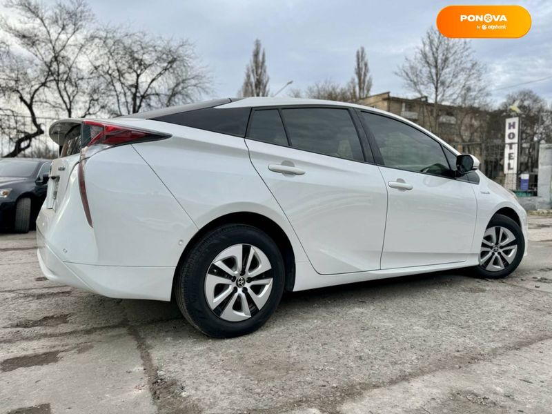 Toyota Prius, 2018, Гибрид (HEV), 1.8 л., 159 тыс. км, Хетчбек, Белый, Одесса 23170 фото