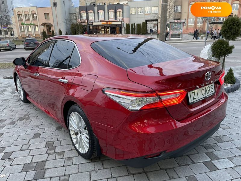 Toyota Camry, 2018, Бензин, 2.49 л., 183 тис. км, Седан, Червоний, Львів 19044 фото