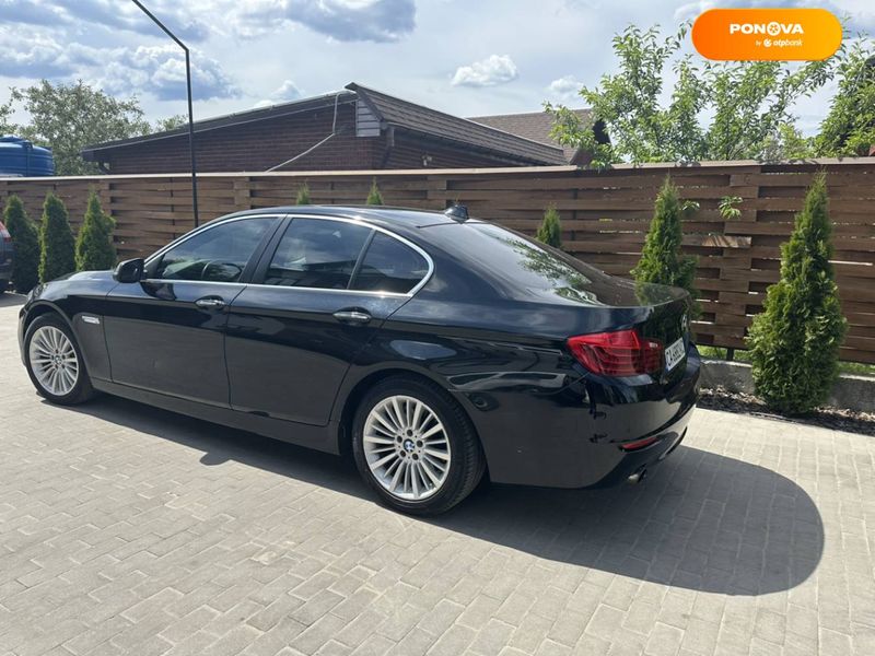 BMW 5 Series, 2014, Бензин, 3 л., 195 тис. км, Седан, Чорний, Черкаси Cars-Pr-68549 фото