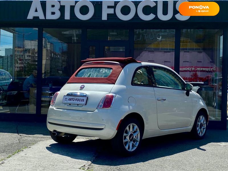 Fiat 500, 2017, Бензин, 1.37 л., 56 тис. км, Кабріолет, Білий, Київ 100840 фото