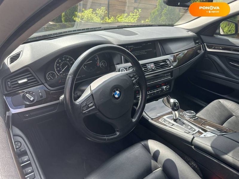 BMW 5 Series, 2014, Бензин, 3 л., 195 тис. км, Седан, Чорний, Черкаси Cars-Pr-68549 фото