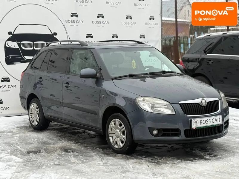Skoda Fabia, 2008 р., Газ пропан-бутан / Бензин, 192 тис. км, Універсал, Сірий, Вінниця AT-10407405 фото
