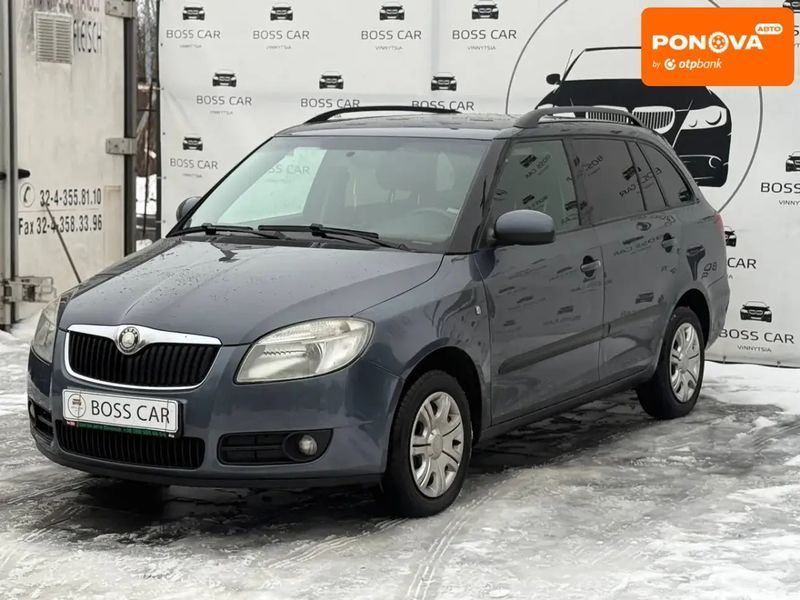 Skoda Fabia, 2008 р., Газ пропан-бутан / Бензин, 192 тис. км, Універсал, Сірий, Вінниця AT-10407405 фото