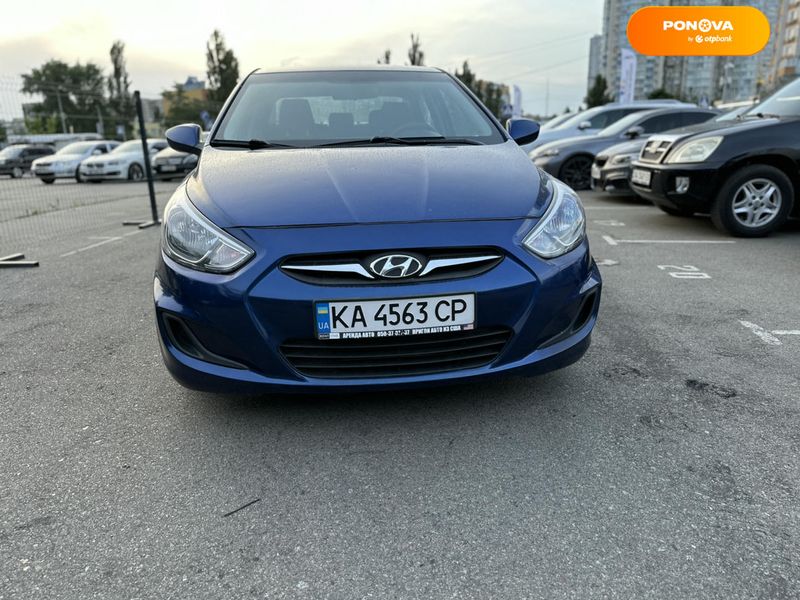 Hyundai Accent, 2016, Бензин, 1.6 л., 114 тис. км, Седан, Синій, Київ 99617 фото