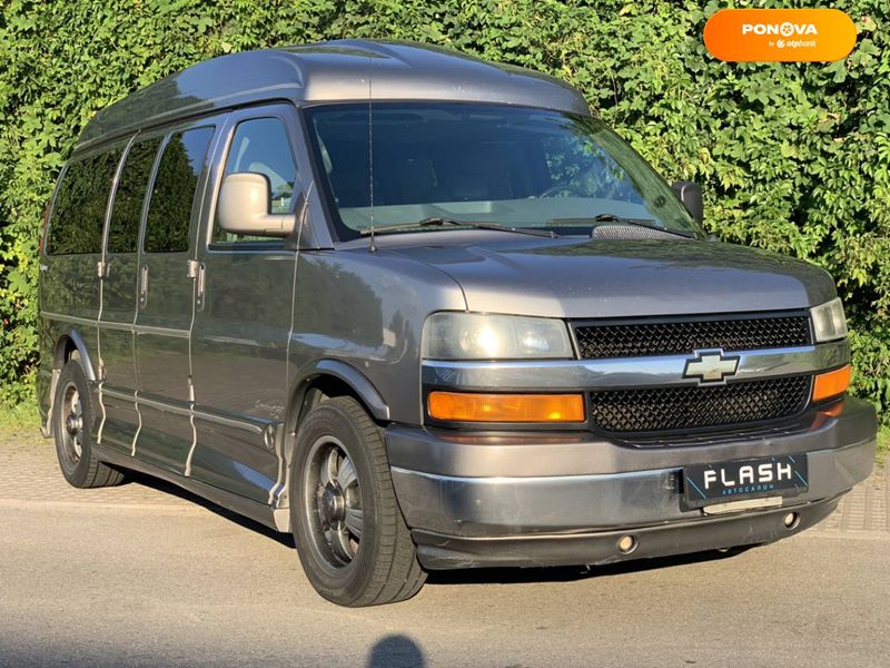 Chevrolet Express, 2006, Газ пропан-бутан / Бензин, 5.3 л., 256 тис. км, Мінівен, Сірий, Київ 9609 фото