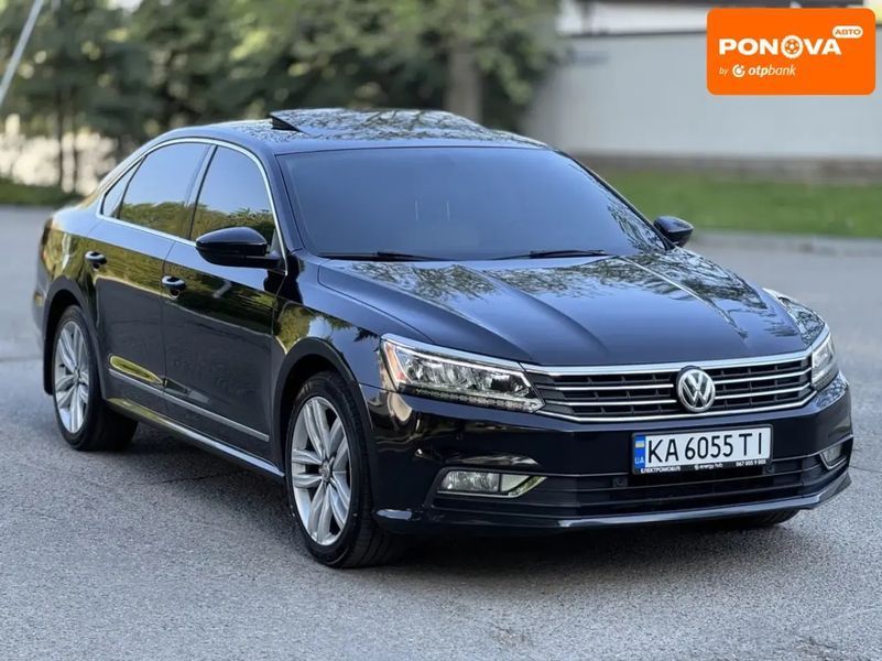 Volkswagen Passat, 2016 р., Бензин, 194 тис. км, Седан, Чорний, Дніпро (Дніпропетровськ) AT-10418228 фото