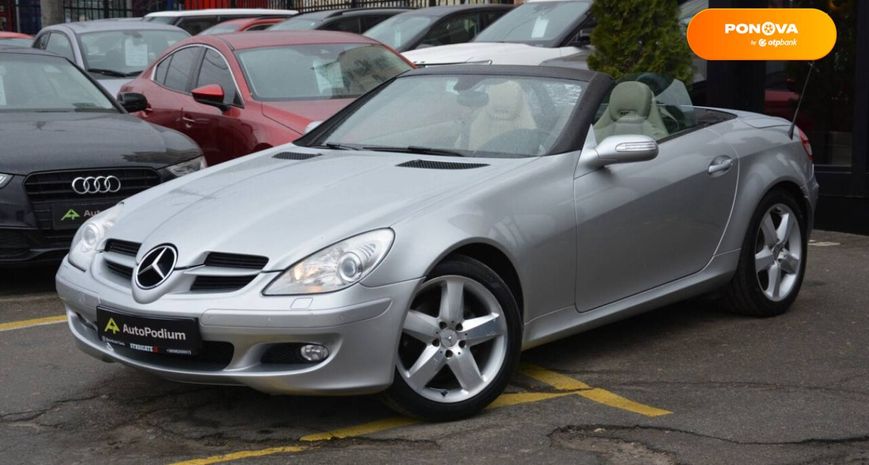 Mercedes-Benz SLK-Class, 2004, Бензин, 1.8 л., 153 тис. км, Родстер, Сірий, Київ 31842 фото