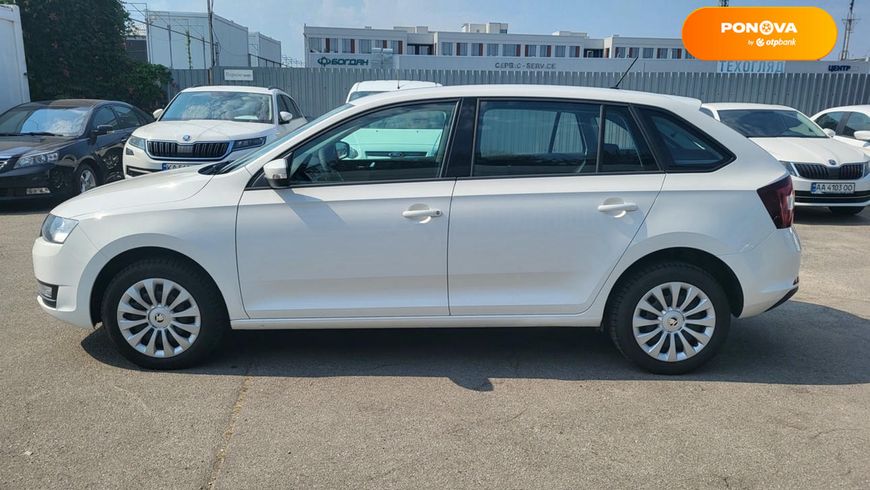 Skoda Rapid, 2017, Бензин, 1 л., 156 тис. км, Хетчбек, Білий, Київ 110199 фото