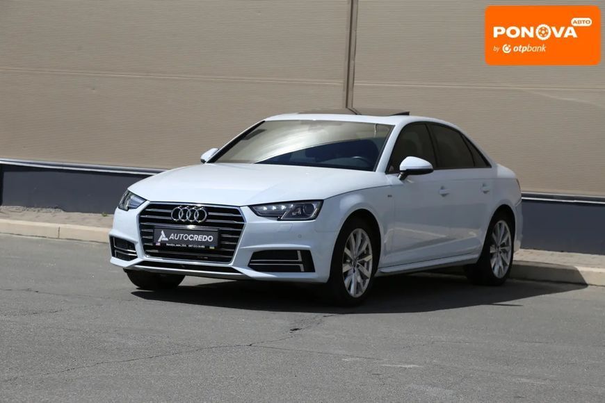 Audi A4, 2017 р., Бензин, 139 тис. км, Седан, Білий, Київ AT-10417451 фото