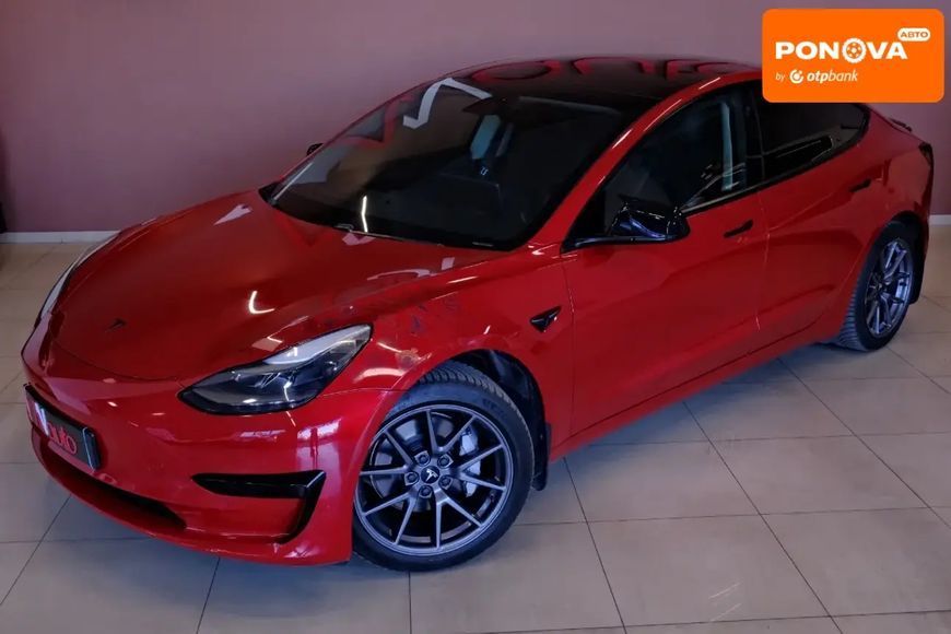 Tesla Model 3, 2021 р., Електро, 120 тис. км, Седан, Червоний, Одеса AT-10416832 фото