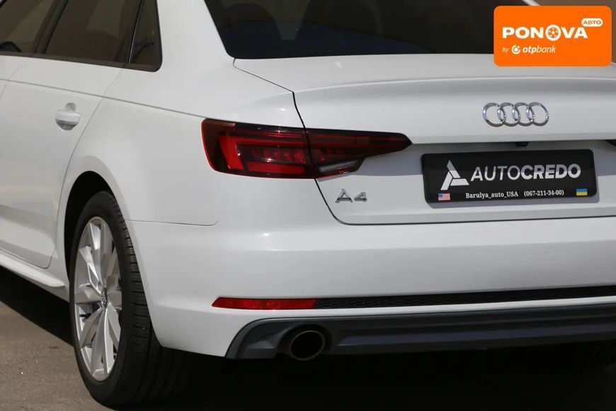 Audi A4, 2017 р., Бензин, 139 тис. км, Седан, Білий, Київ AT-10417451 фото