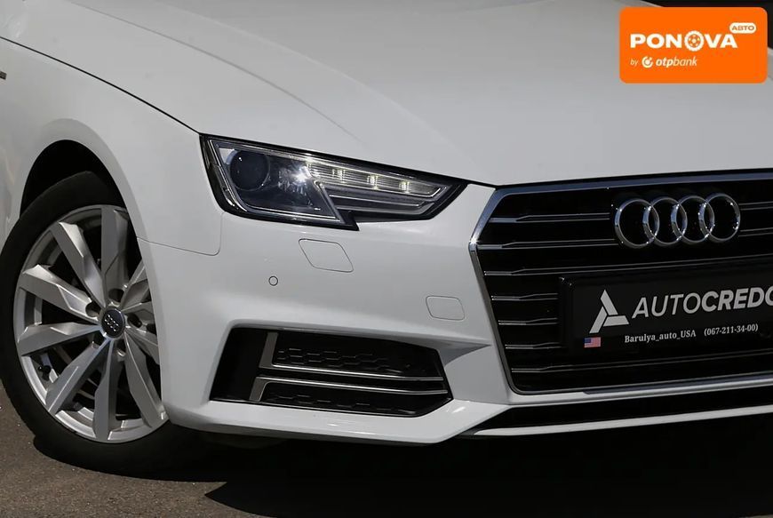 Audi A4, 2017 р., Бензин, 139 тис. км, Седан, Білий, Київ AT-10417451 фото