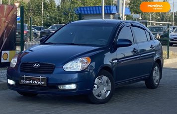 Hyundai Accent, 2008, Газ пропан-бутан / Бензин, 1.4 л., 195 тис. км, Седан, Синій, Миколаїв 106790 фото