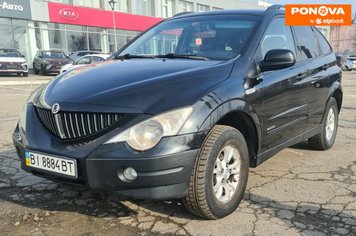 SsangYong Actyon, 2008, Газ пропан-бутан / Бензин, 2.3 л., 200 тис. км, Позашляховик / Кросовер, Чорний, Полтава Cars-Pr-260790 фото