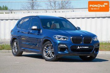 BMW X3, 2019 р., Бензин, 79 тис. км, Позашляховик / Кросовер, Синій, Київ AT-10416852 фото