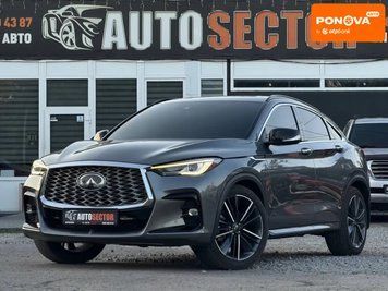 Infiniti QX55, 2022 р., Бензин, 55 тис. км, Позашляховик / Кросовер, Сірий, Харків AT-10426396 фото