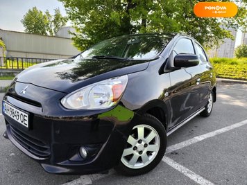 Mitsubishi Mirage, 2014, Бензин, 1.19 л., 106 тис. км, Хетчбек, Чорний, Київ Cars-Pr-181190 фото