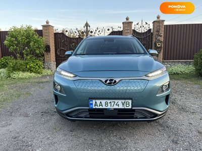 Hyundai Kona, 2019, Електро, 97 тис. км, Позашляховик / Кросовер, Синій, Переяслав Cars-Pr-65109 фото