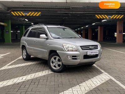 Kia Sportage, 2007, Газ пропан-бутан / Бензин, 1.98 л., 253 тис. км, Позашляховик / Кросовер, Сірий, Київ 14410 фото