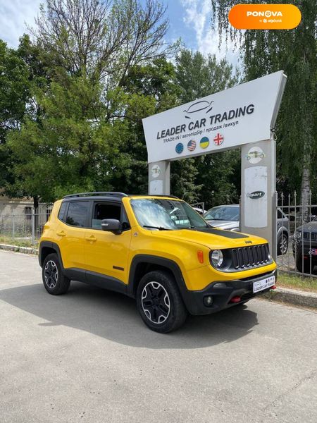 Jeep Renegade, 2015, Бензин, 2.36 л., 145 тис. км, Позашляховик / Кросовер, Жовтий, Харків 102991 фото