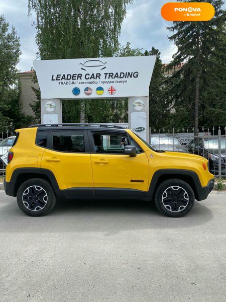 Jeep Renegade, 2015, Бензин, 2.36 л., 145 тис. км, Позашляховик / Кросовер, Жовтий, Харків 102991 фото