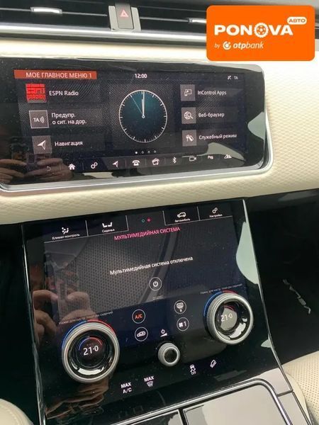Land Rover Range Rover Velar, 2017 г., Дизель, 93 тыс. км, Внедорожник / Кроссовер, Серый, Киев AT-10404366 фото