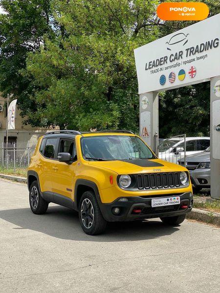 Jeep Renegade, 2015, Бензин, 2.36 л., 145 тис. км, Позашляховик / Кросовер, Жовтий, Харків 102991 фото