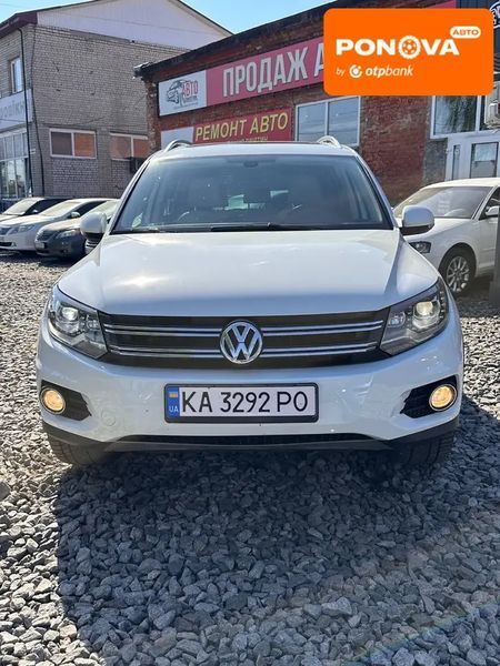 Volkswagen Tiguan, 2015 р., Бензин, 143 тис. км, Позашляховик / Кросовер, Білий, Сміла AT-10416795 фото