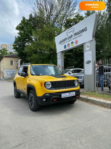 Jeep Renegade, 2015, Бензин, 2.36 л., 145 тис. км, Позашляховик / Кросовер, Жовтий, Харків 102991 фото