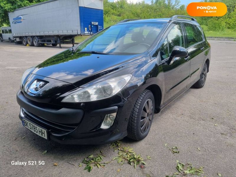 Peugeot 308, 2009, Дизель, 1.6 л., 227 тыс. км, Универсал, Чорный, Ровно Cars-Pr-66825 фото