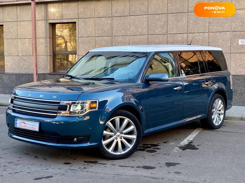 Ford Flex, 2016, Бензин, 3.5 л., 128 тыс. км, Внедорожник / Кроссовер, Синий, Одесса 15178 фото