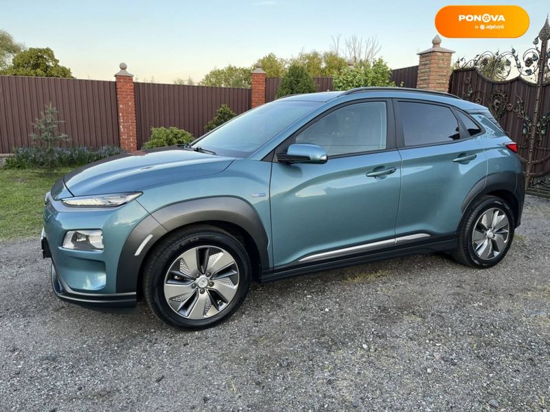 Hyundai Kona, 2019, Електро, 97 тис. км, Позашляховик / Кросовер, Синій, Переяслав Cars-Pr-65109 фото