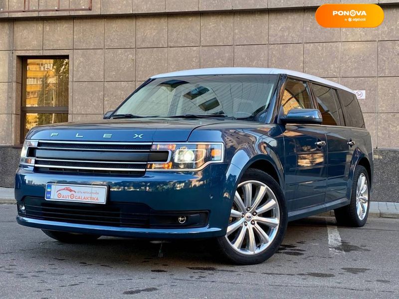 Ford Flex, 2016, Бензин, 3.5 л., 128 тыс. км, Внедорожник / Кроссовер, Синий, Одесса 15178 фото