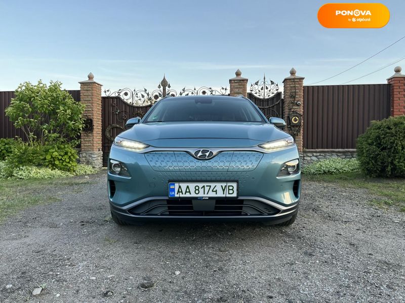 Hyundai Kona, 2019, Електро, 97 тыс. км, Внедорожник / Кроссовер, Синий, Переяслав Cars-Pr-65109 фото