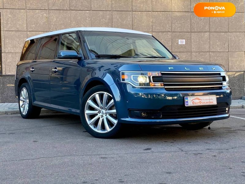 Ford Flex, 2016, Бензин, 3.5 л., 128 тыс. км, Внедорожник / Кроссовер, Синий, Одесса 15178 фото