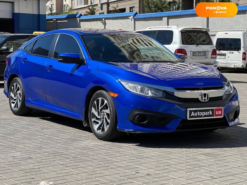 Honda Civic, 2016, Бензин, 2 л., 76 тис. км, Седан, Синій, Одеса 34516 фото