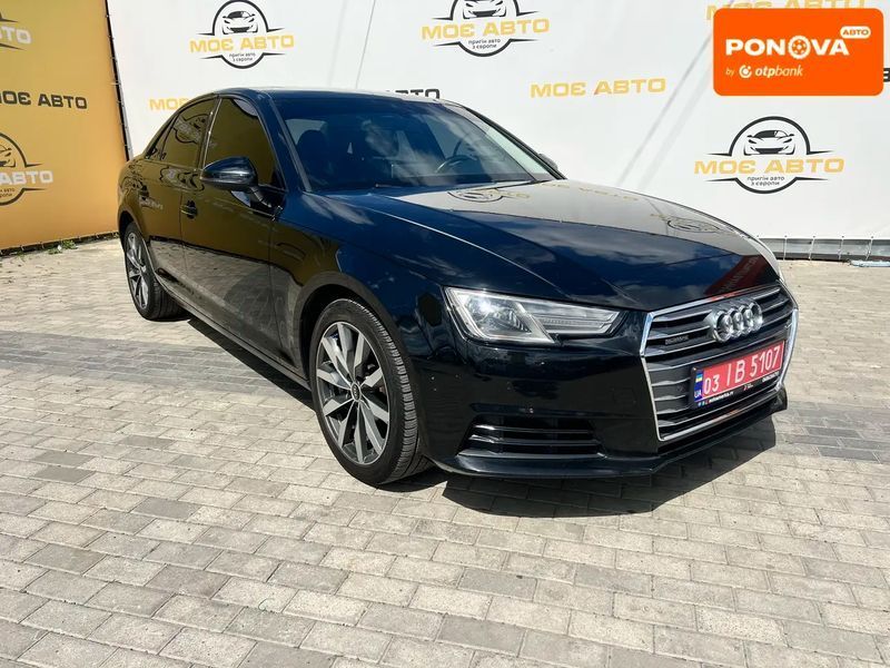 Audi A4, 2016 р., Бензин, 166 тис. км, Седан, Чорний, Рівне AT-10420418 фото