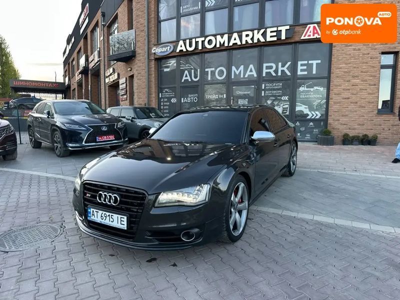 Audi S8, 2013 р., Бензин, 220 тис. км, Седан, Сірий, Івано-Франківськ AT-10416707 фото