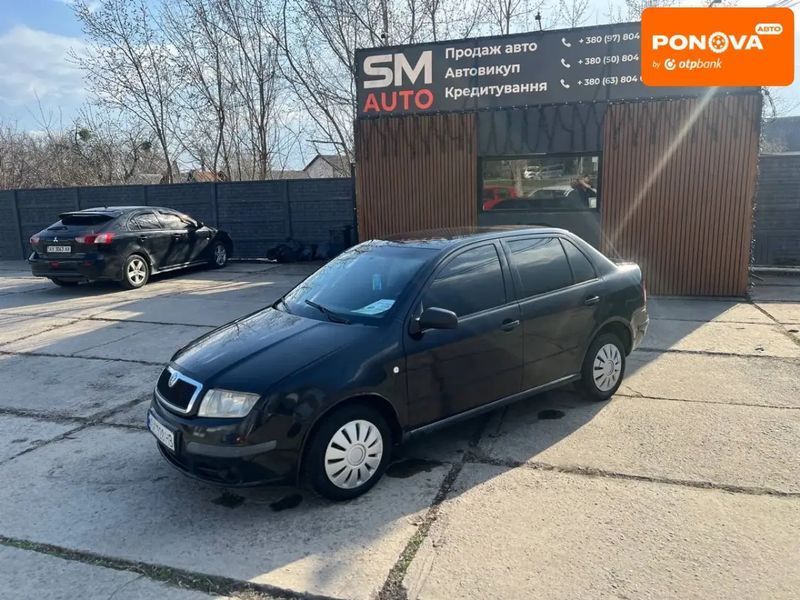 Skoda Fabia, 2006 р., Газ метан / Бензин, 317 тис. км, Седан, Чорний, Харків AT-10413494 фото