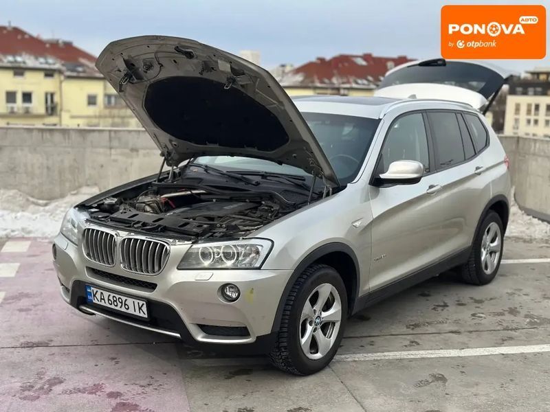 BMW X3, 2012 г., Бензин, 185 тыс. км, Внедорожник / Кроссовер, Серый, Каменское (Днепродзержинск) AT-10407152 фото
