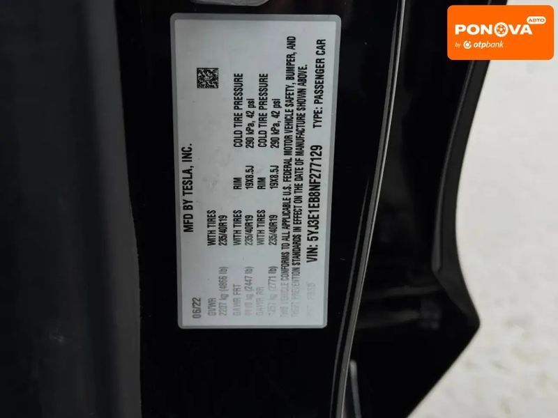 Tesla Model 3, 2022 г., Електро, 104 тыс. км, Седан, Чорный, Ровно AT-10412620 фото